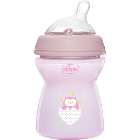 CHICCO Láhev kojenecká Natural Feeling 250ml, 2m+, Girl