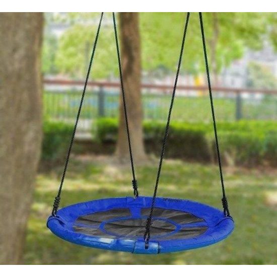 Ecotoys dětská houpačka Čapí hnízdo modrá