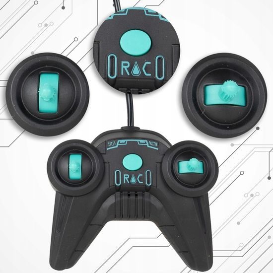 Autíčko na dálkové ovládání s kouřovým efektem Speed X 1:20 černé