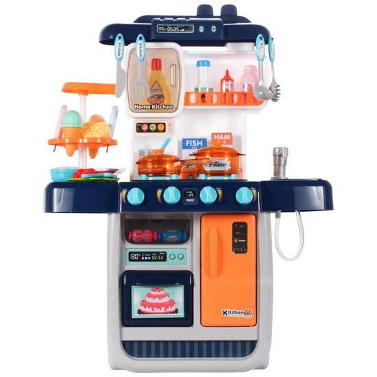 Dětská kuchyňka se zvuky a párou Home Kitchen modrá