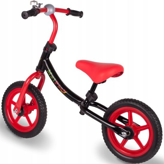 Dětské odrážedlo Nolan 12" černo-červené