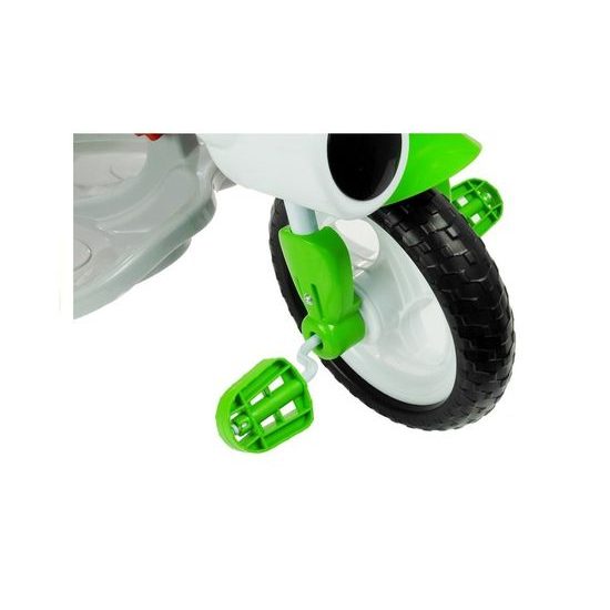 Dětská tříkolka s vodící tyčí Panda zelená