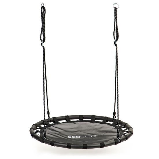 Ecotoys dětská houpačka Čapí hnízdo černá