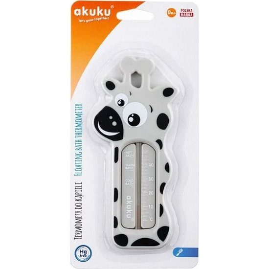 Dětský teploměr do vaničky Akuku Žirafa šedá Šedá