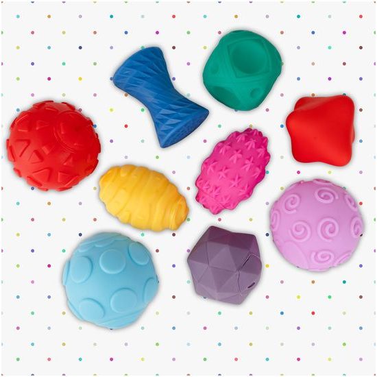 Senzorické míčky pro nejmenší Multi Ball Set 9 kusů