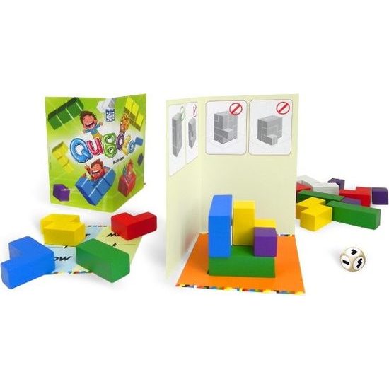 Qubolo společenská hra s dřevěnými kostkami