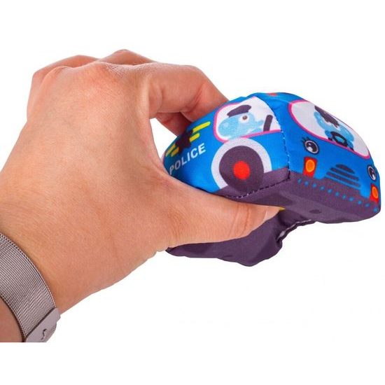 Haunger měkká autíčka s podložkou Cars in Town - 6 kusů