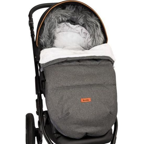Sensillo Zimní fusak do kočárku Indiana grafitový
