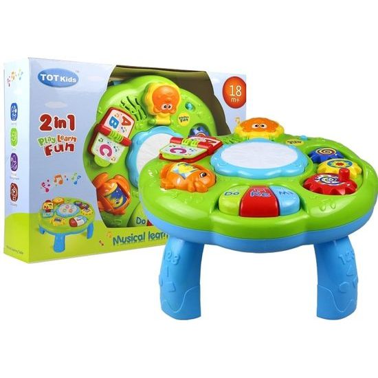 Majlo Toys edukační stoleček s piankem Bubínek