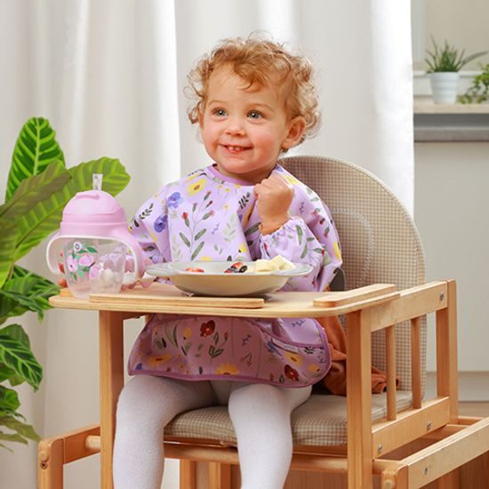 Dětský hrneček se zatíženým brčkem - fialový