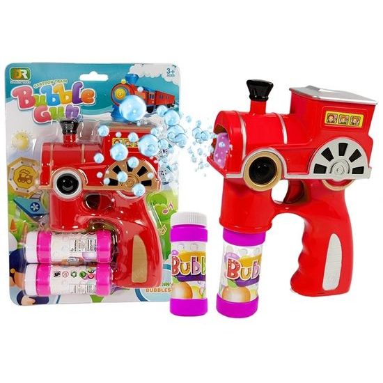 Majlo Toys bublifuk na baterie Lokomotiva červená