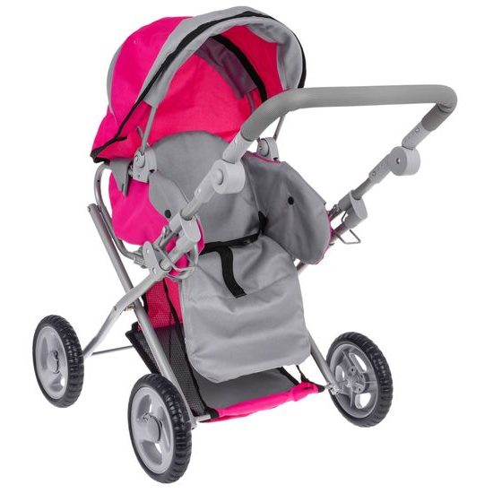 Alice kočárek pro panenky 9346 kombinovaný světle-růžový