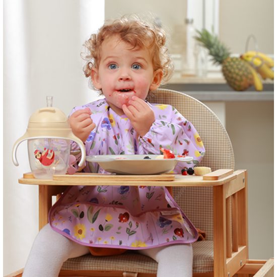 Dětský hrneček se zatíženým brčkem - béžový