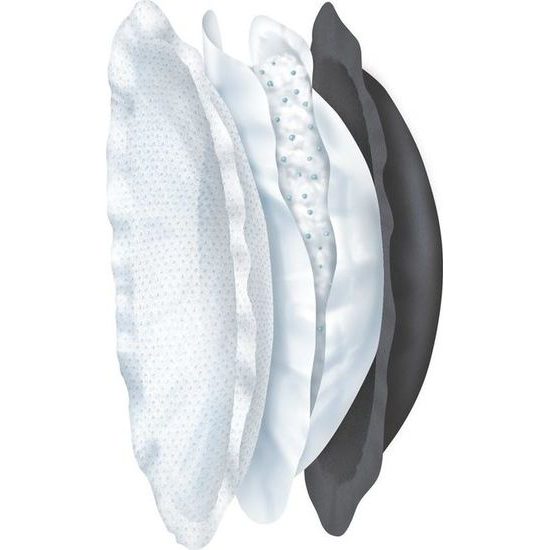 CHICCO Vložky do podprsenky antibakteriální černé 60 ks