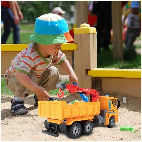 Šroubovací nákladní auto v kufříku se světly a zvuky Hercules Truck