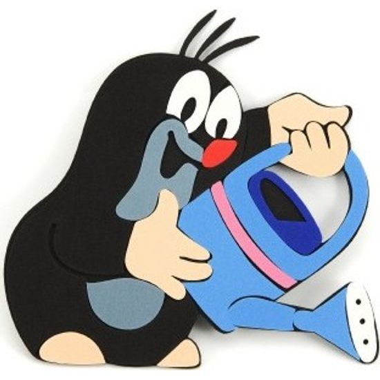 Krtek pěnová dekorace - mix 3 druhy