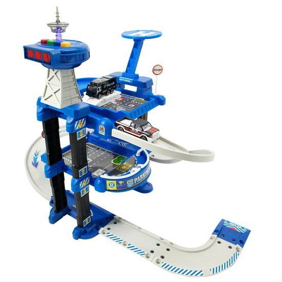 Parkovací garáž na baterie s autíčky a hrací podložkou Zero Parking