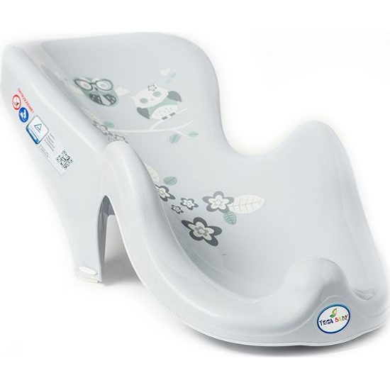 TEGA BABY TEGA BABY - Lehátko plastové do vaničky - Sovičky, šedé