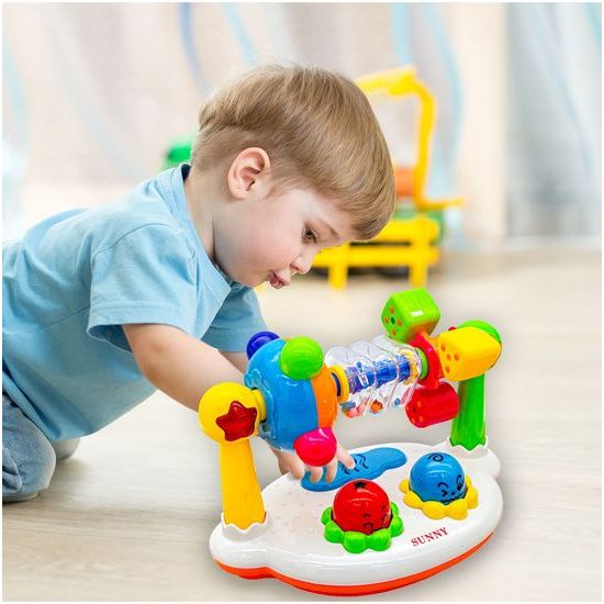 Dětské vzdělávací chrastítko na baterie Music Kingdom