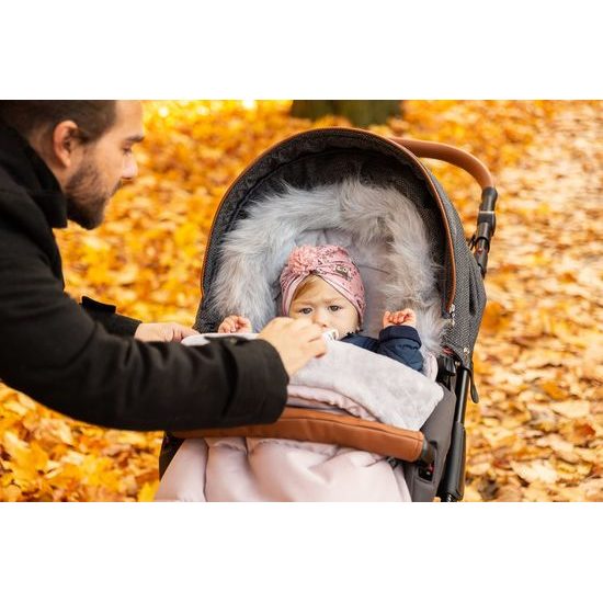 Sensillo Zimní fusak do kočárku Indiana grafitový