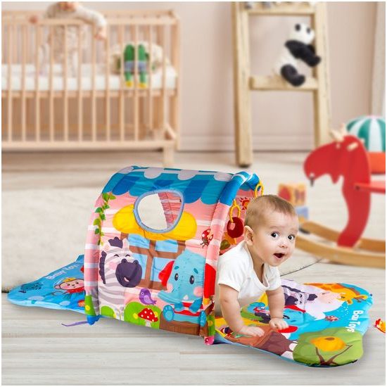 Hrací deka 4v1 s tunelem a hrazdičkou Activity Gym