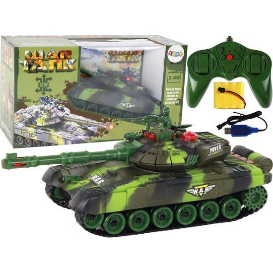 Velký vojenský tank na dálkové ovládání 26 cm