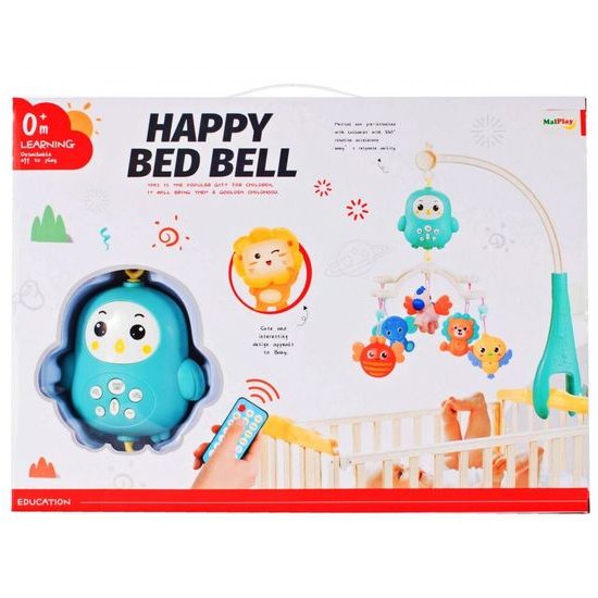 Kolotoč nad postýlku s melodiemi a dálkovým ovládáním Tučnáček