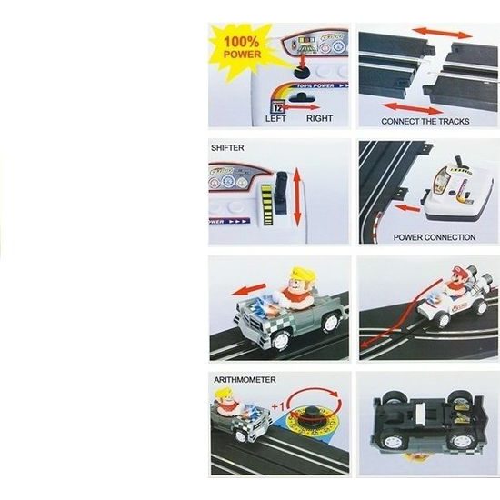 Autodráha Racing  452 cm + Mario autíčka