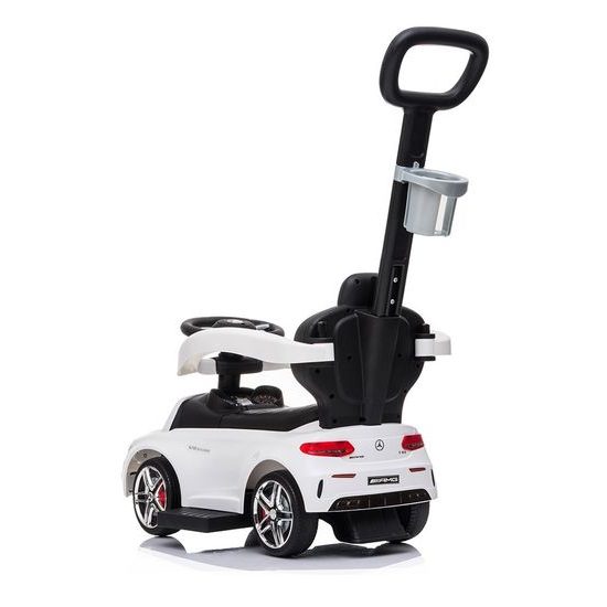 Baby Mix odrážedlo Mercedes AMG C63 s vodící tyčí 3v1 bílé