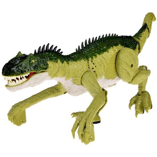 Interaktivní chodící Dinosaurus na dálkové ovládání - zelený