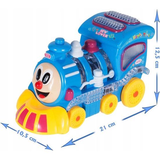 Multifunkční lokomotiva se světlem a zvukem ChoChoo Loco modrá