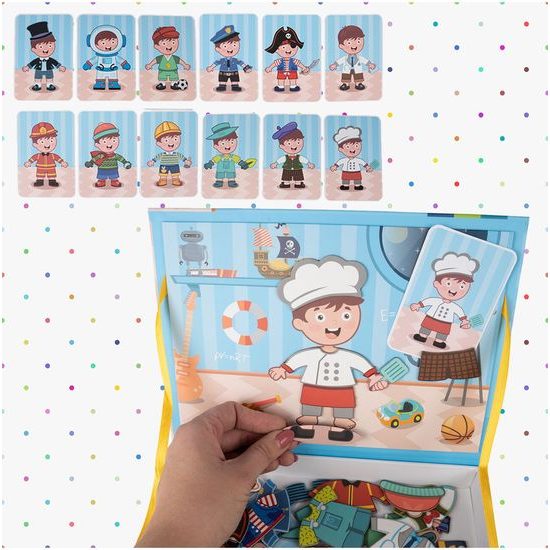 Magnetická ukládačka oblečení pro kluka Color Day