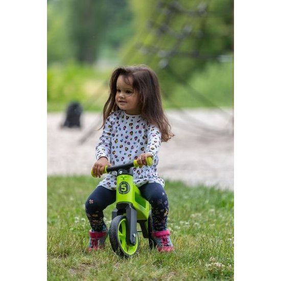Odrážedlo FUNNY WHEELS Rider SuperSport zelené 2v1+popruh