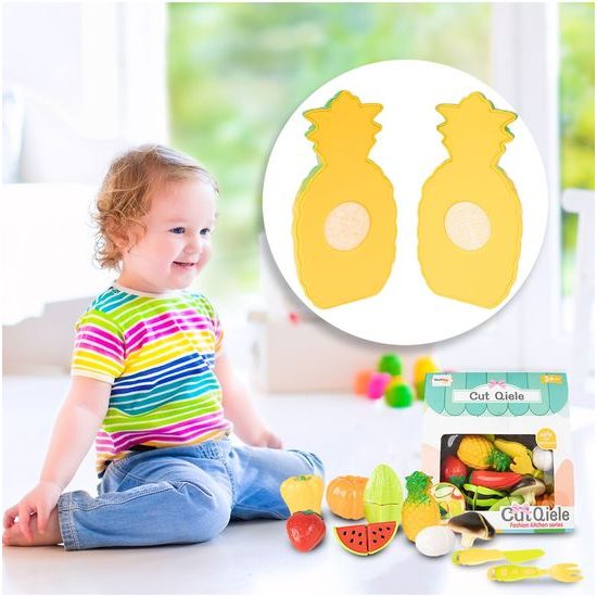 Sada zeleniny a ovoce na krájení s příslušenstvím Cut Qiele