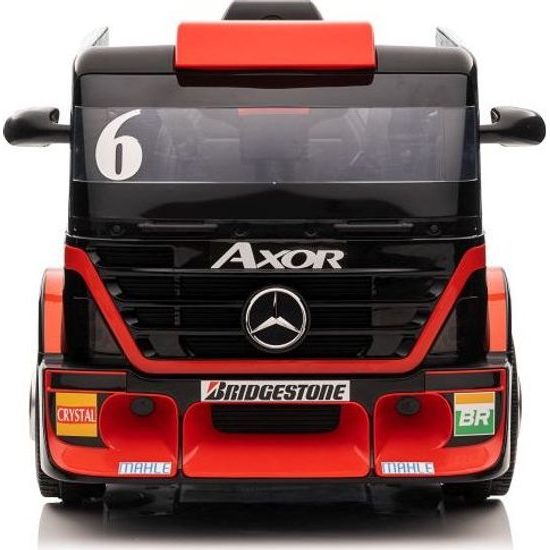 Elektrické auto Mercedes XMX622B červené LCD + návěs