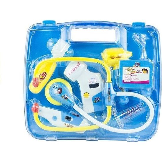 Doktorská taška s doplňky modrá pro děti