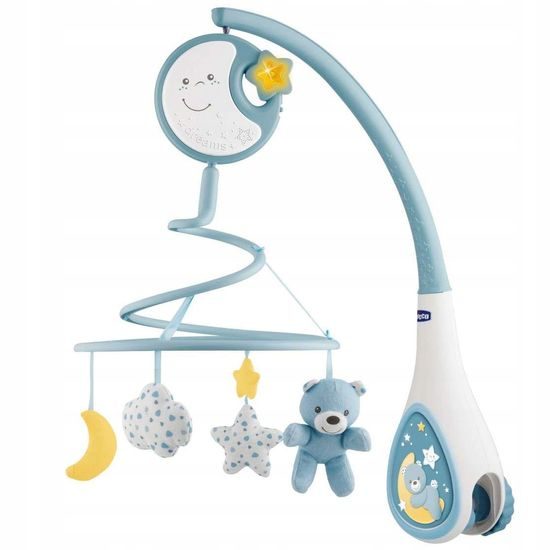 Chicco Kolotoč nad postýlku Next 2 Dreams modrý
