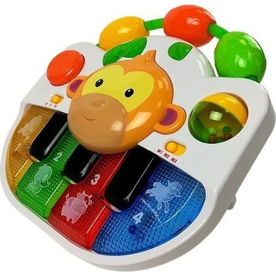 Dětský klavír s opicí na baterky