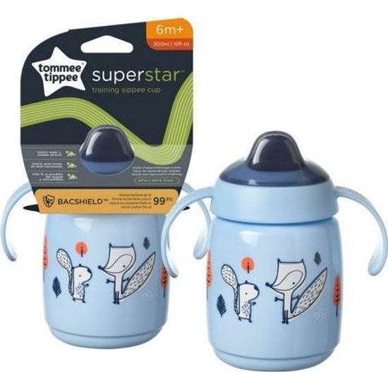 Netekoucí hrnek Superstar 6m+ Blue 300 ml