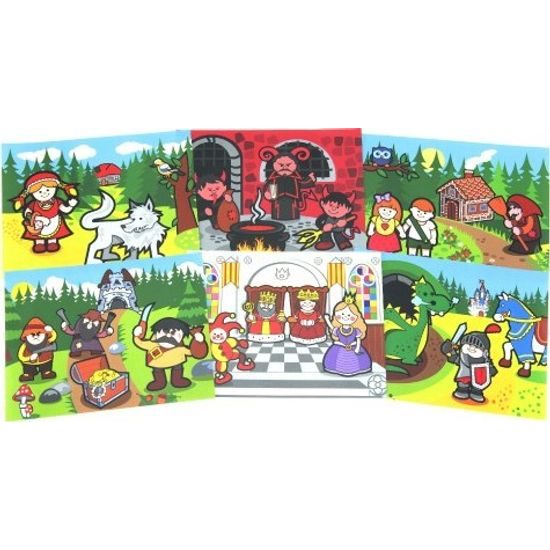 Dřevěné Kostky - Moje první pohádky 12ks