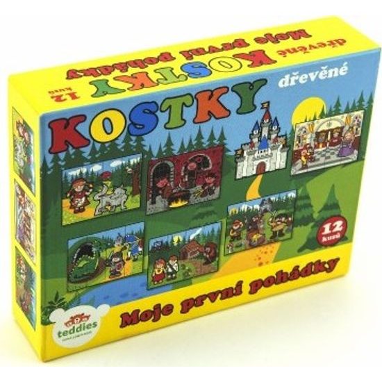 Dřevěné Kostky - Moje první pohádky 12ks