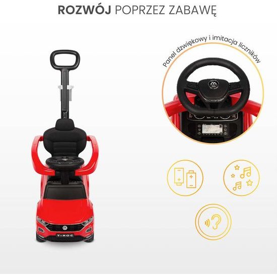 Odrážedlo Volkswagen T-ROC red