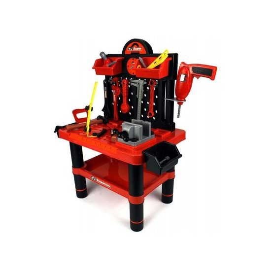 Ecotoys dětská pracovní dílnas s vrtačkou na baterie Superior