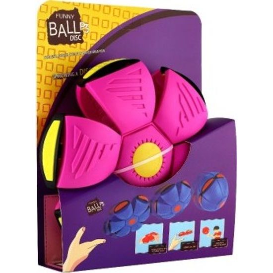 Flat Ball - Hoď disk, chyť míč! - mix 4 barvy