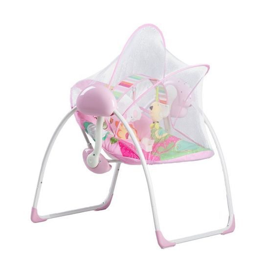 Ecotoys lehátko a houpačka Jungle - růžová