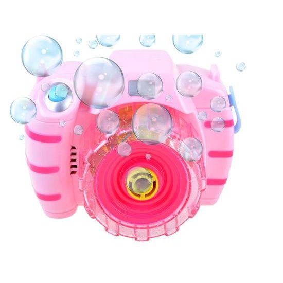 Majlo Toys bublifuk na baterie Fotoaparát růžový