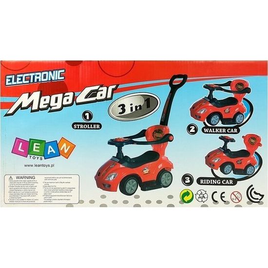 Odrážedlo s posunovačem 3V1 zelené