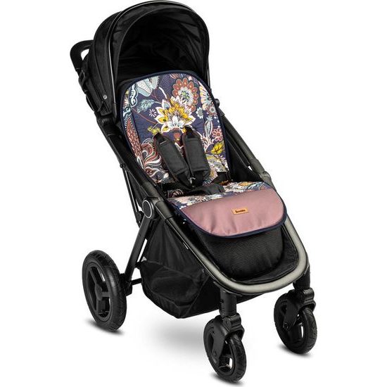 Podložka do kočárku Wafel boho květy