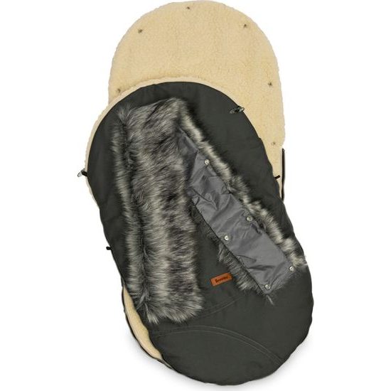 Zimní fusak do kočárku Eskimo grafitová/vlna