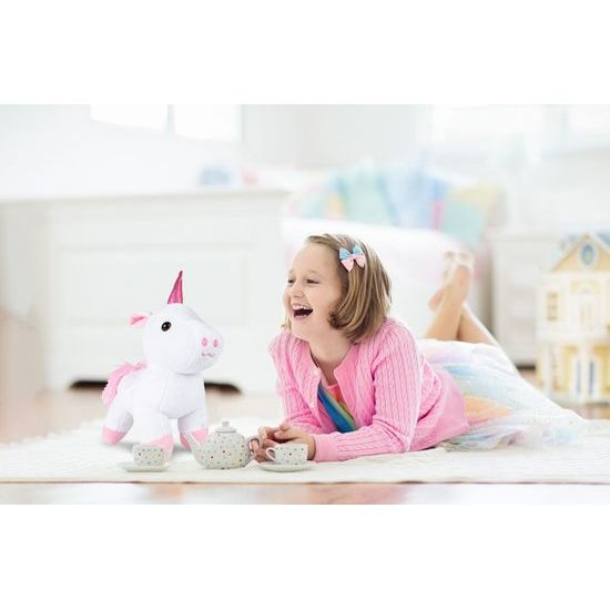 Plyšový jednorožec v taštičce 28 cm Baby Kiddo